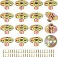 FoDau770 3/8"-16 Brad Hole T-Nut with Screws - 16 Set (64 Pieces)