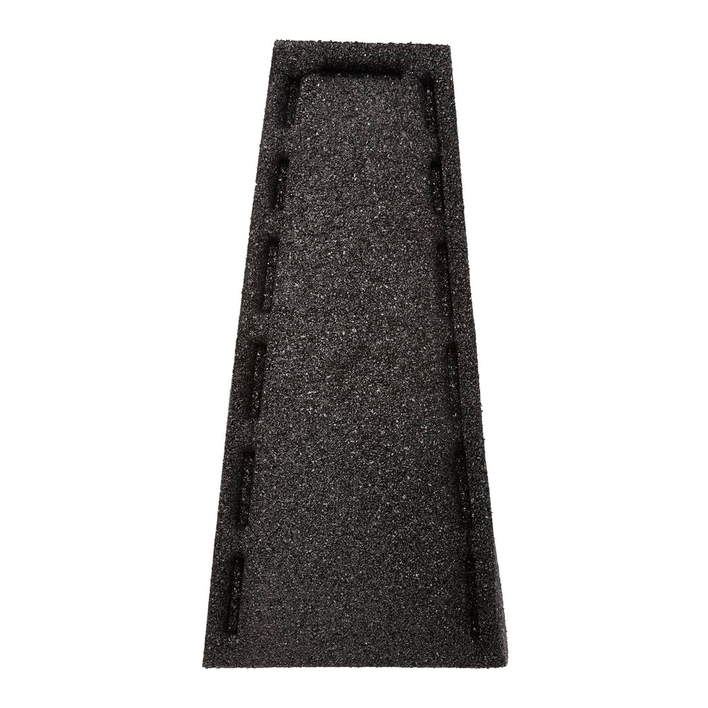 2 Pack Premium Rubber Downspout Splash Block, Rain Guard, Stone Textured Drain Extender (Black)