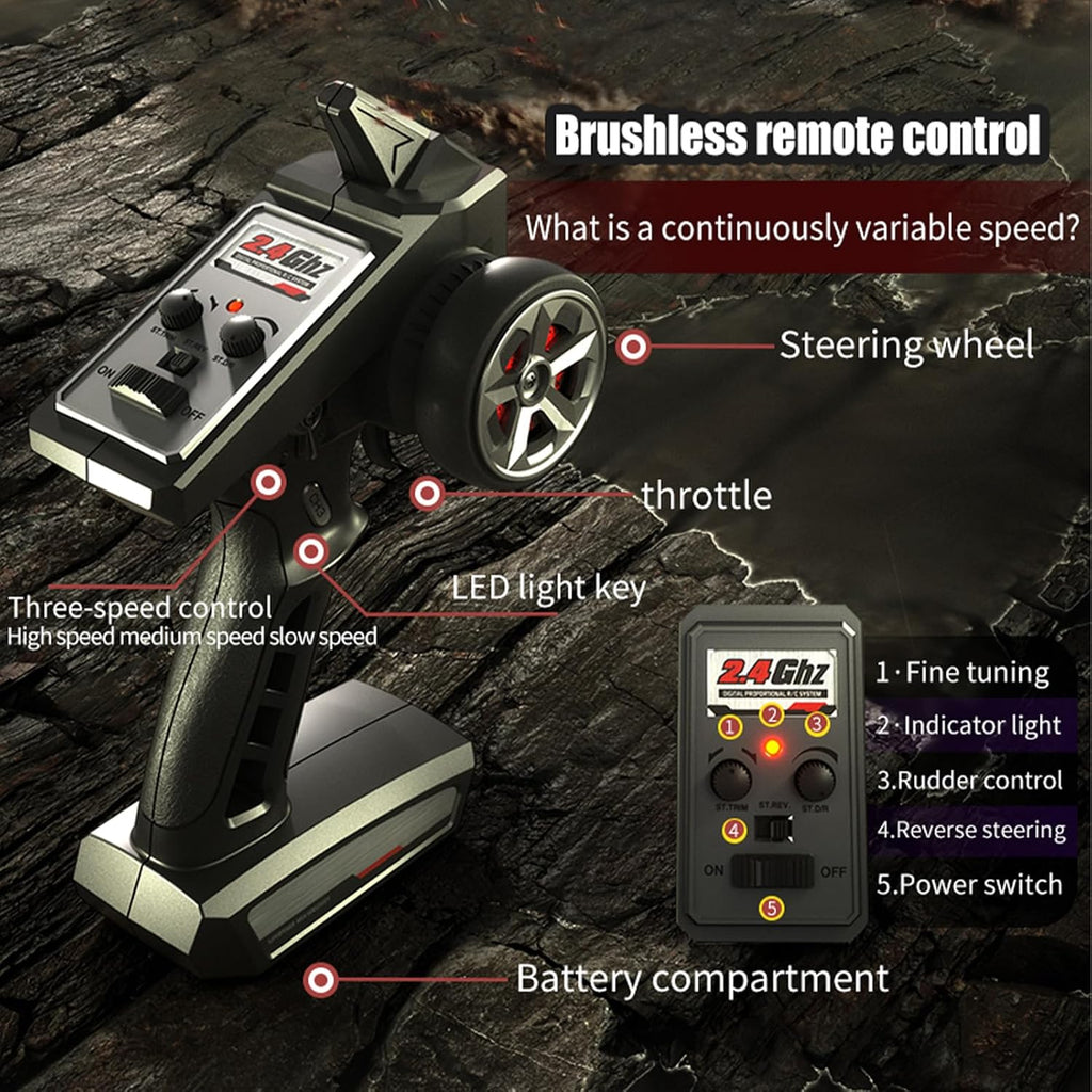 RC Cars 1:14 RC Truck 30 MPH 4WD Remote Control Car All Terrain Trophy Car for Adults Boys Teens Fast Off-Road RC