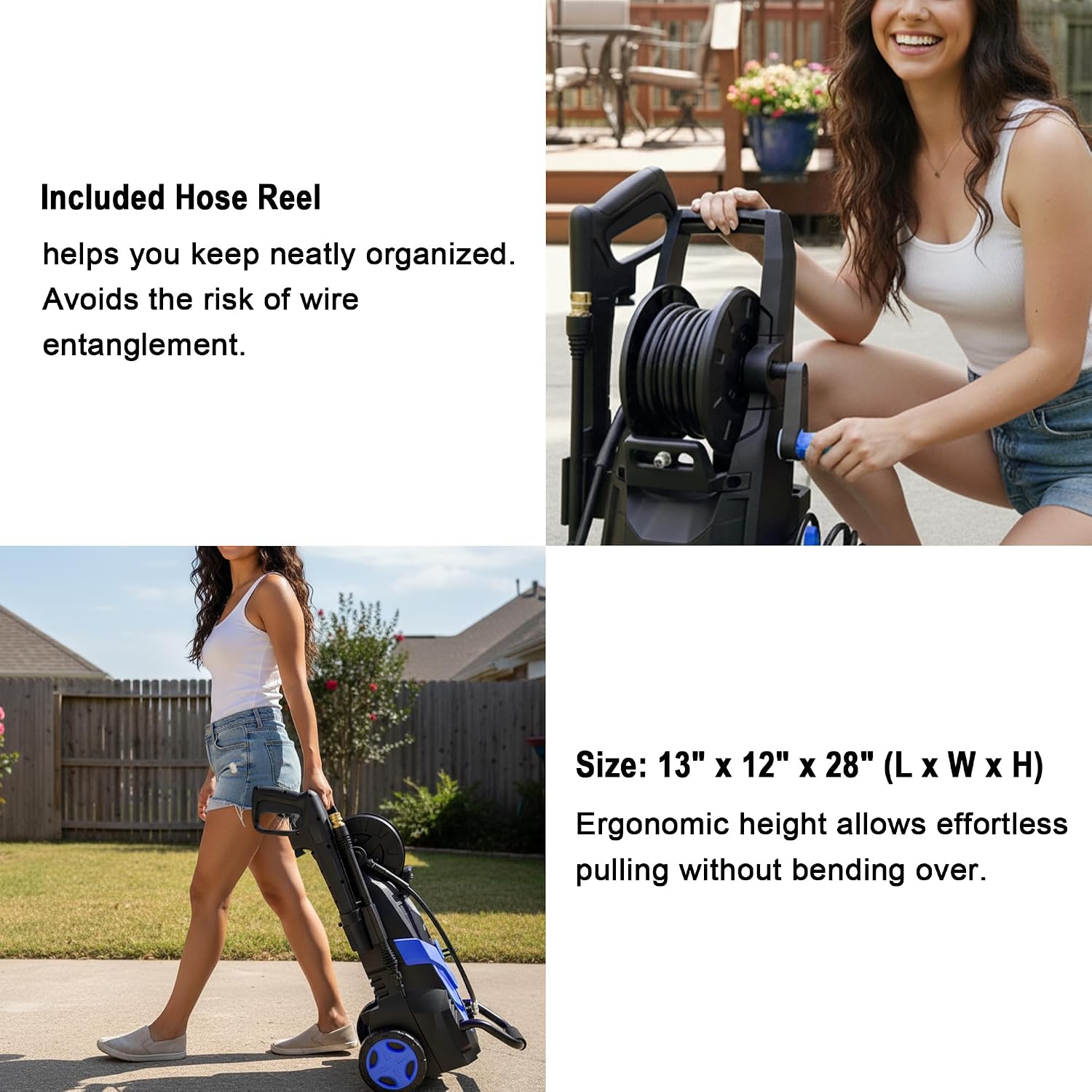 2026Upgraded Pressure Washer 4800PSI w/4 Quick Connect Nozzles, Inlet Hose & Filter&500ML Soap Tank, High Cleaning
