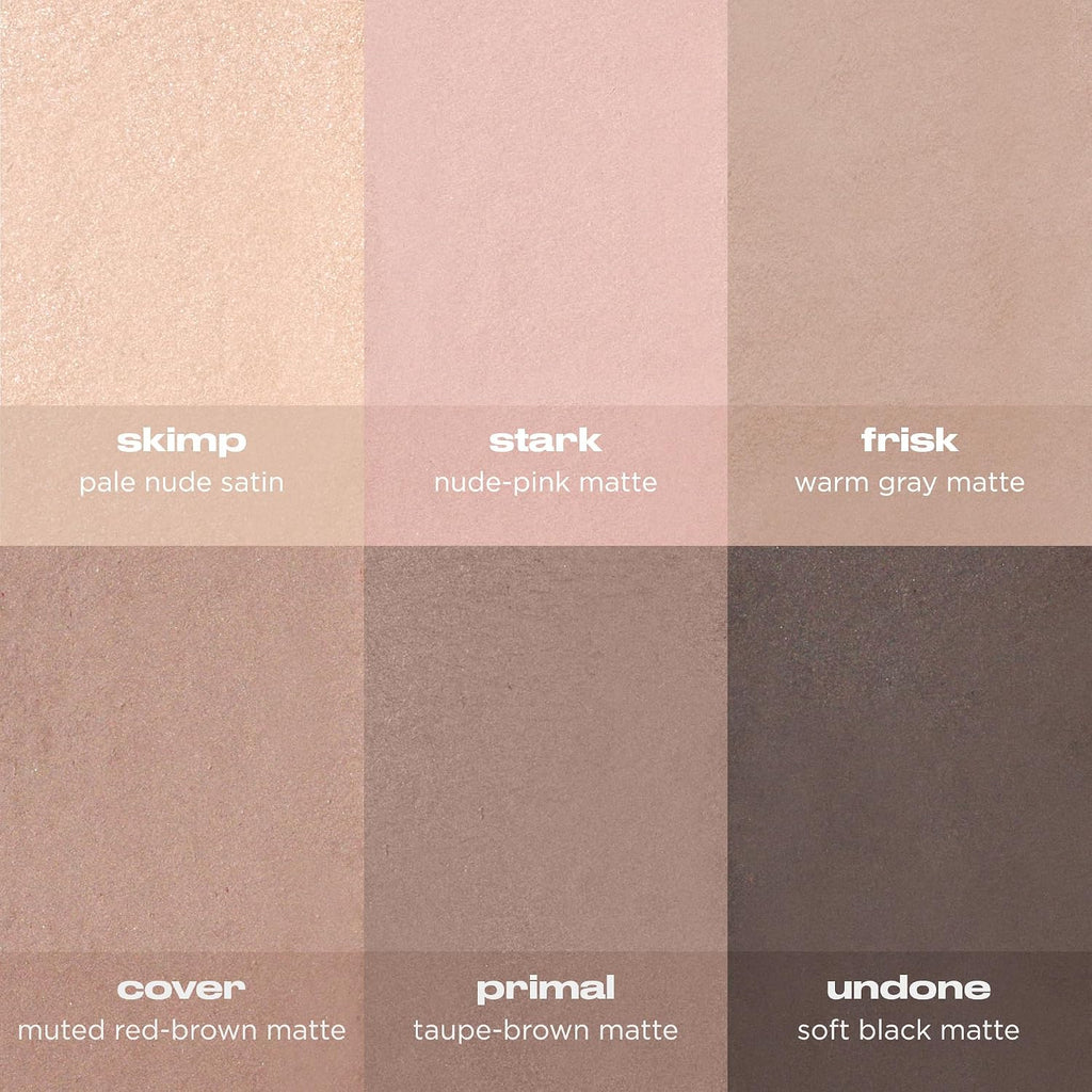 Naked2 Basics Matte Eyeshadow Palette - 6 Cool Neutral Shadows | Contouring Neutral Eyeshadow Palette for Natural +