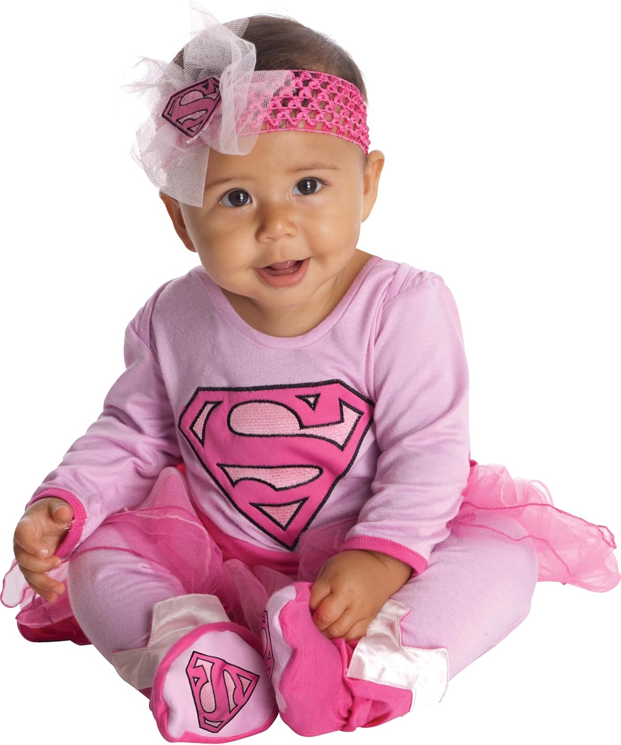DC Comics Superheroes: Supergirl Infant Costume, Girl's 6-12 Months | Officially Licensed, Baby Costume, Romper