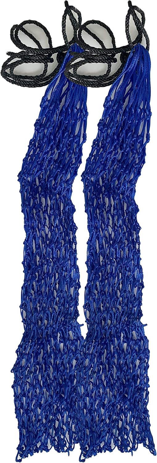 2 pcs Ultra Slow Feed 1.5"x1.5" Holes 40” Hay Net for Horses and livestocks (Royal Blue)