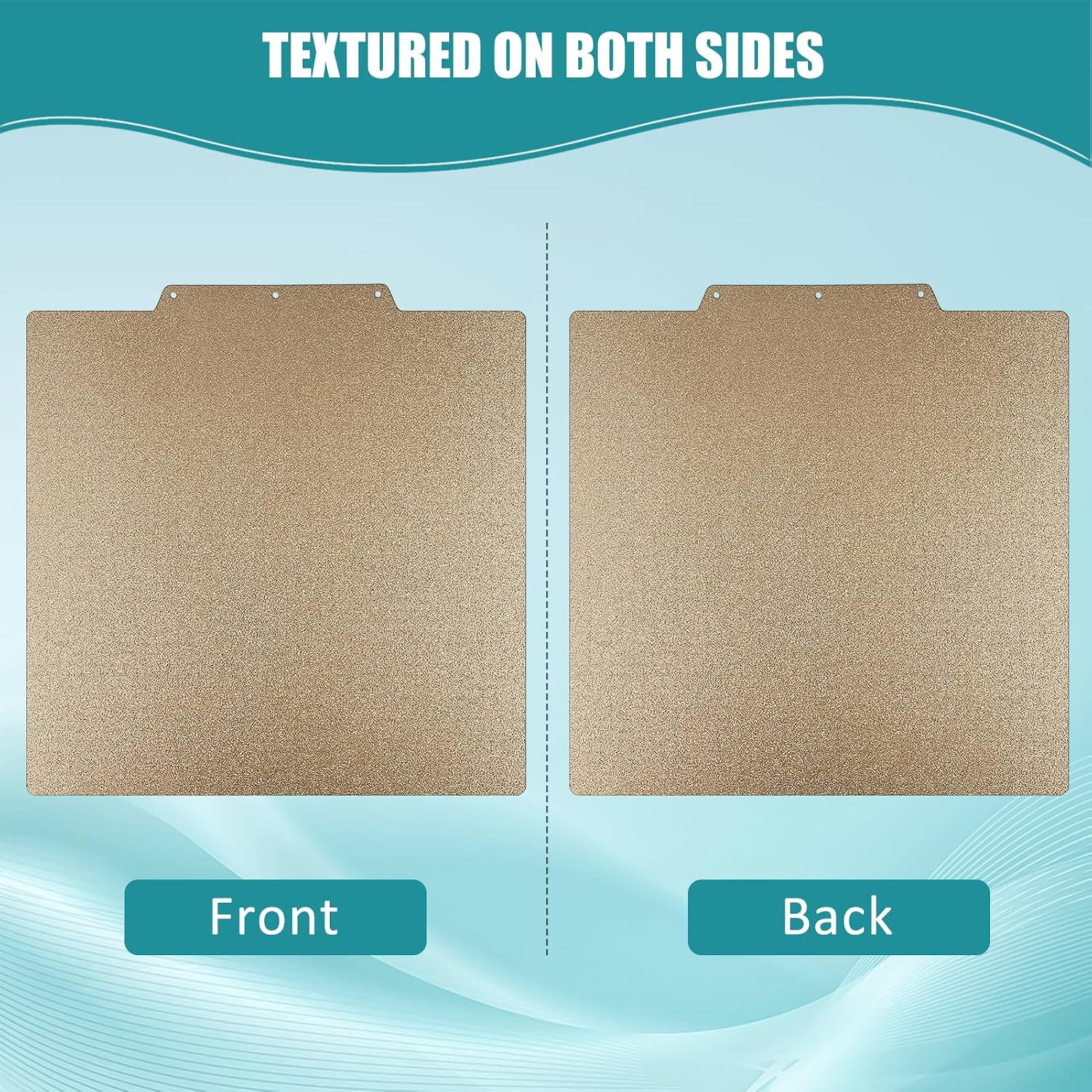 Double Sided AD5M Textured PEI Build Plate, 235 * 235mm | Flexible PEI Spring Steel Sheet, 3D Print Bed Removable