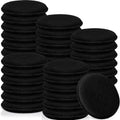 50 Pcs Car Detailing Microfiber Applicator Pad Wax Applicator Wash Microfiber Pads, 5 Inch Diameter (Black)