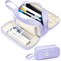 Pencil Case Pouch, Large Capacity Pencil Box Bag, Aesthetic Pen Organizer for School Supplies, Cute Preppy Stuff for