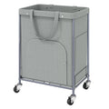 170L Large Laundry Basket with Wheels, Rolling Laundry Hamper Easy Access Clothing Minimizes Bending, Laundry Cart