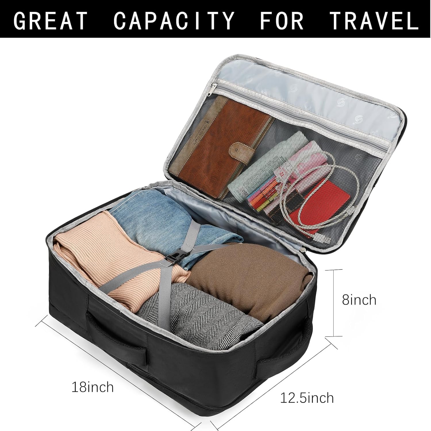 Travel Backpack for Women & Men,Airline Approved Carry On Luggage,TSA Overnight Bags,40L Personal Item Travel Bag