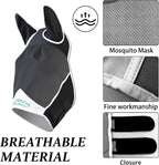 Horse Fly Mask, Black, Draft Horse