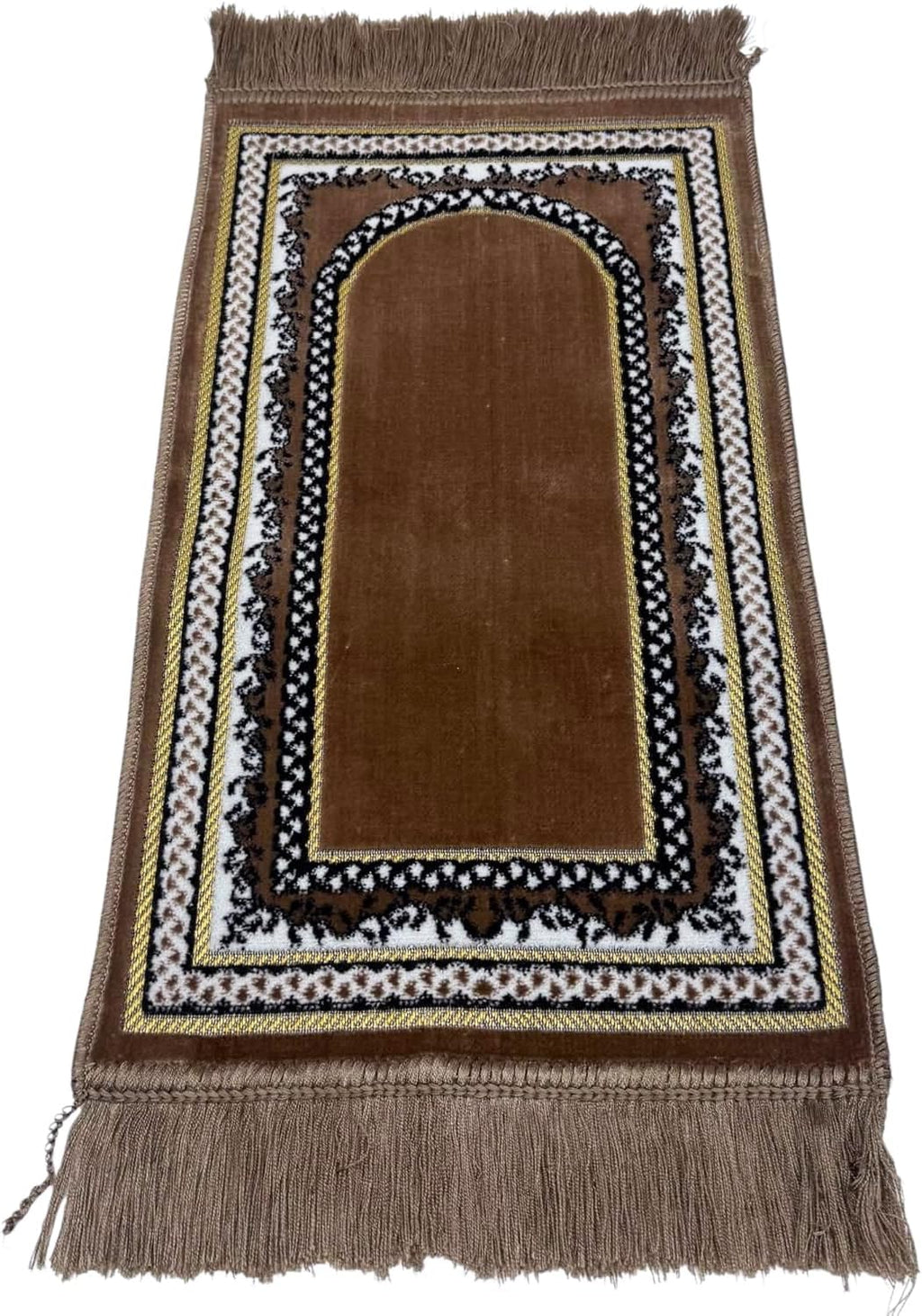 Turkish Islamic Velvet Prayer Rug - Soft Small Child Praying Carpet - Muslim Janamaz Sajada for Kids & Toddlers