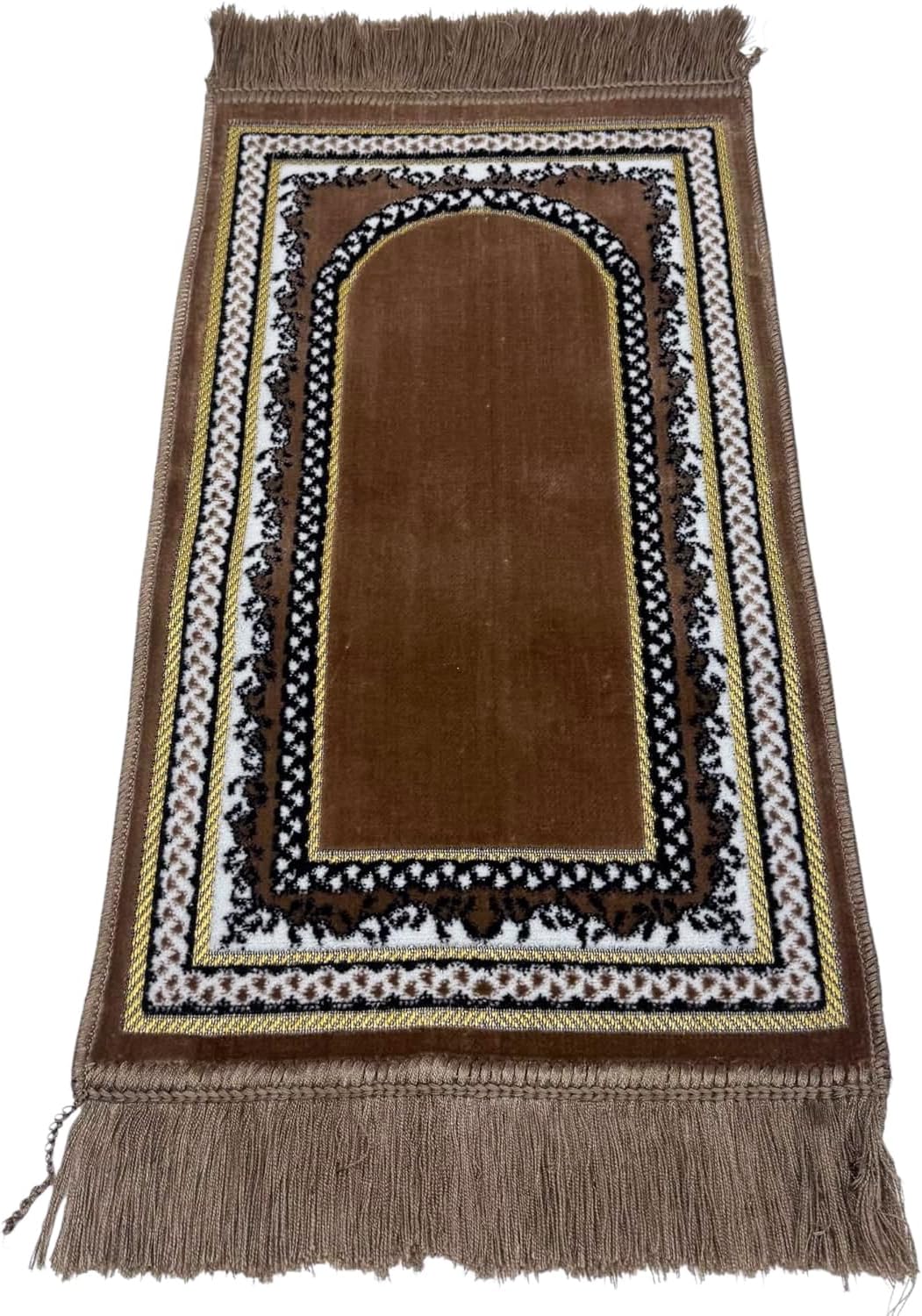 Turkish Islamic Velvet Prayer Rug - Soft Small Child Praying Carpet - Muslim Janamaz Sajada for Kids & Toddlers