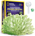 National Geographic Jumbo Crystal Growing Kit - Grow Your Own Giant Glow in The Dark Crystal in a Few Days, Science