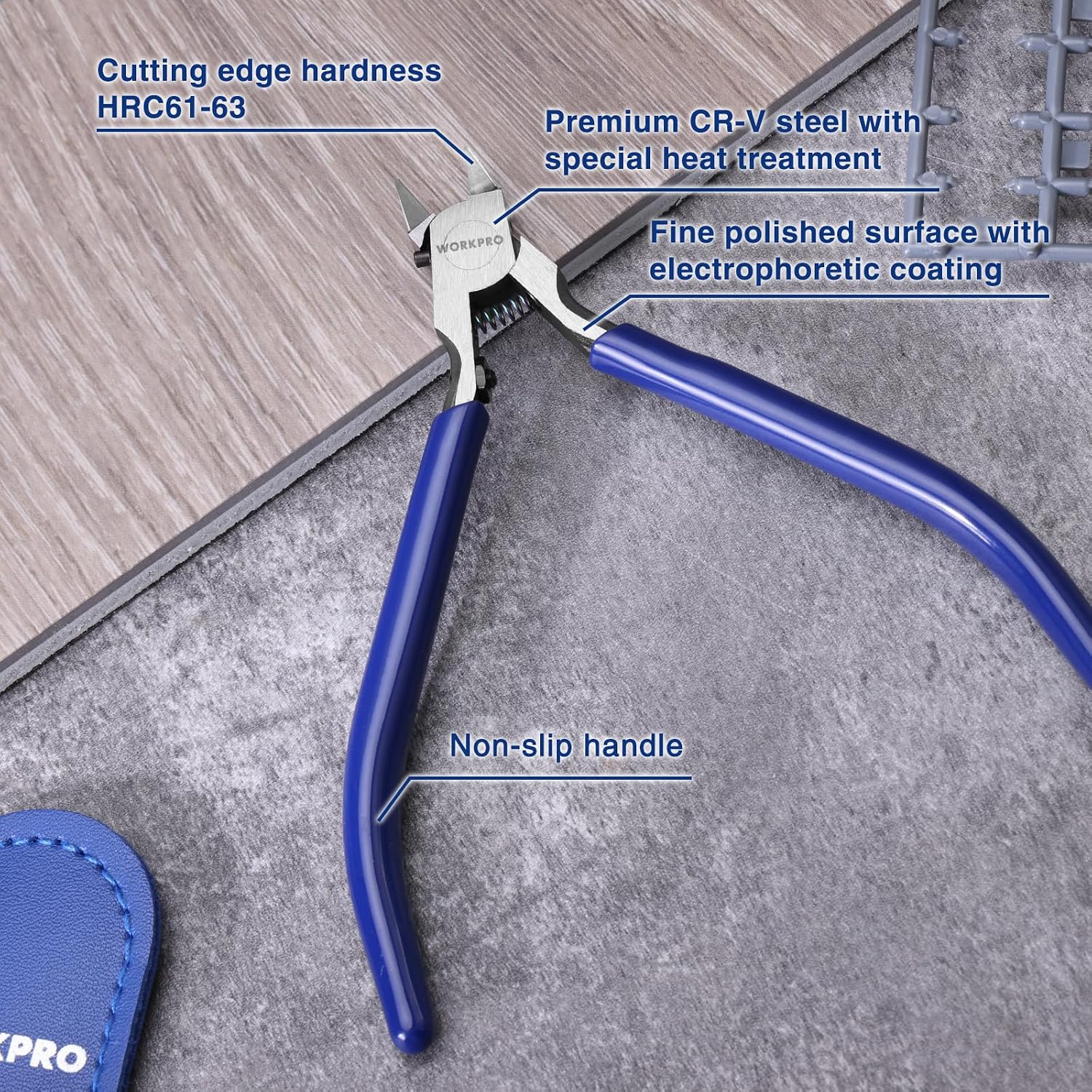 4.7" Model Nippers, Ultra-Thin Single Blade, Gundam Model Tools | Non-Slip Sprue Cutter for Beginners, Gunpla Model