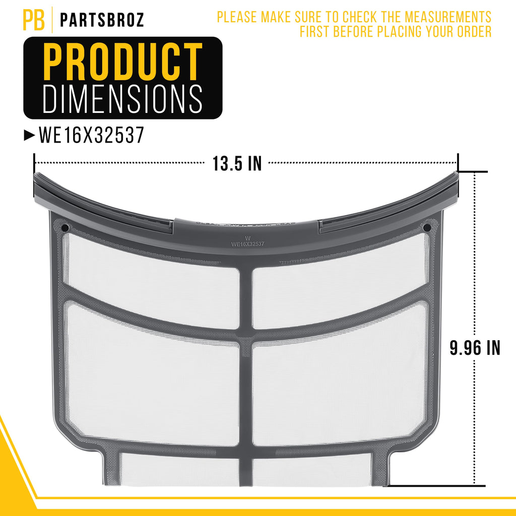 Dryer Lint Filter Screen for General Electric GE GFD55GSPR1RS