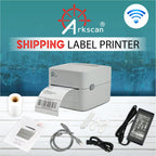 2054K-WF Shipping Label Printer USB & WiFi Connection, Work w/iPhone Windows Mac Chromebook Android Support Amazon