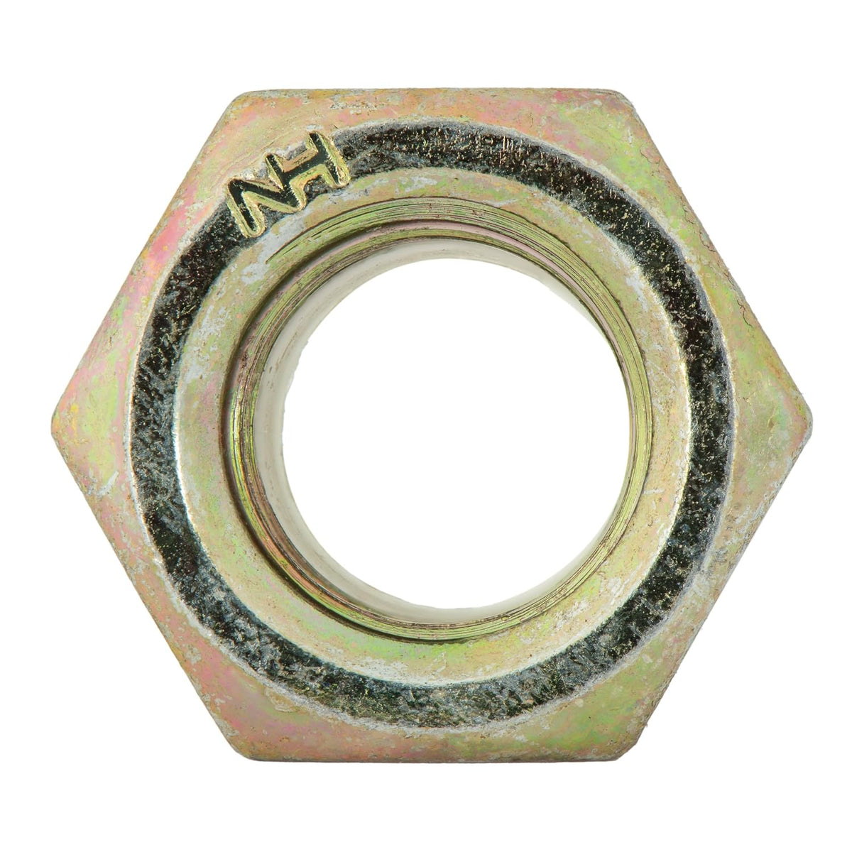 3/8-16 (25 Pack) Grade 8 Nylon Insert Locknuts, Coarse Thread, Yellow Zinc by Makers Bolt