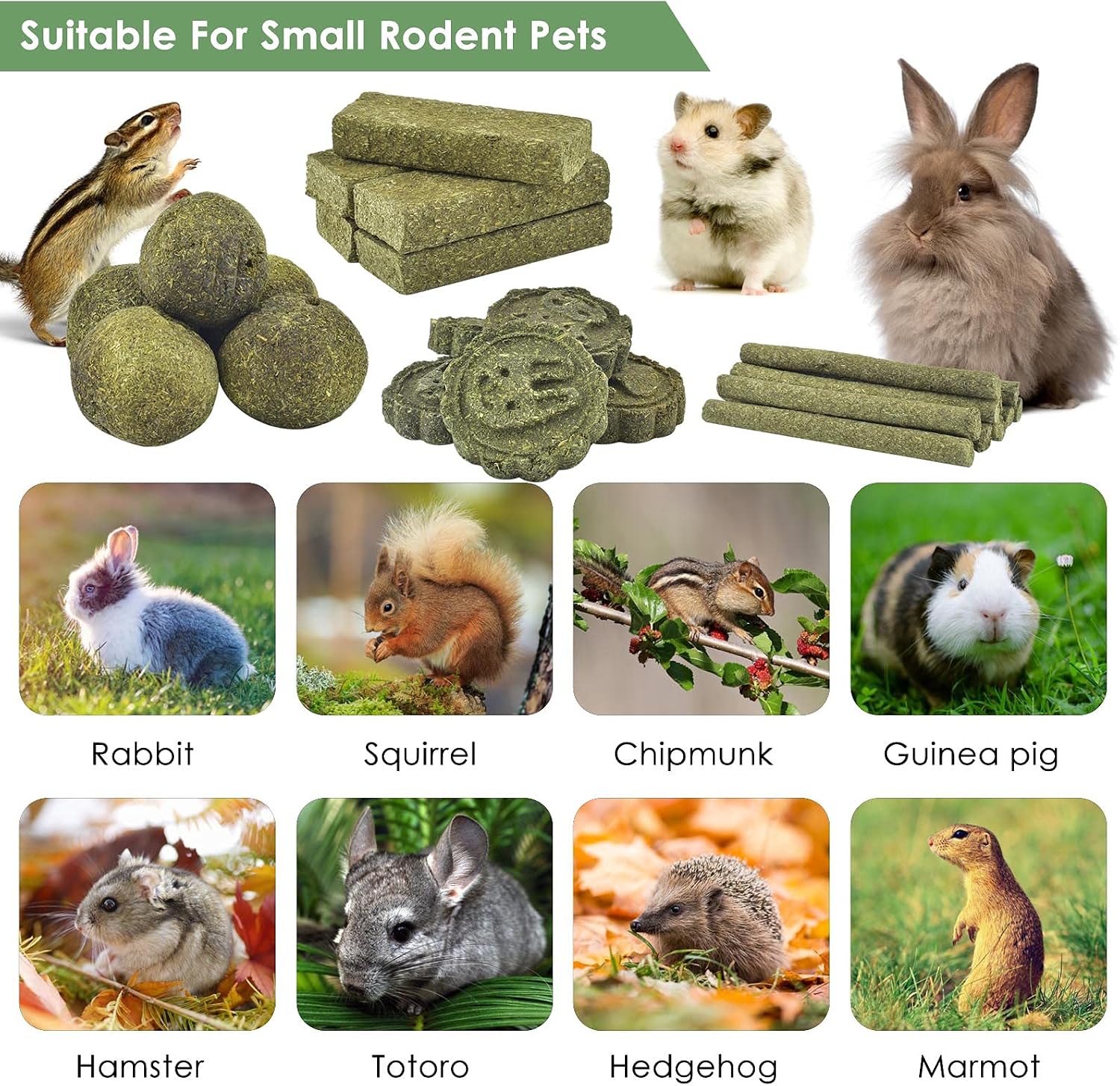 25Pcs Bunny Chew Toys, 100% Natural Timothy Hay Biscuit&Treats Sticks, Chew Toy for Teeth for Rabbit Chinchilla