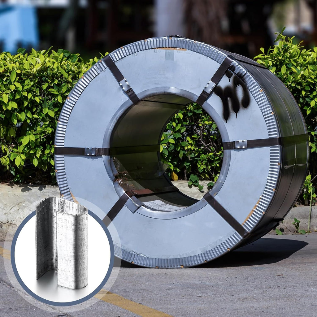 2000 Pcs Packaging Strapping Open Serrated Seals for 1/2" Strap Width Polyester (PET) Banding Strapping Clips Heavy