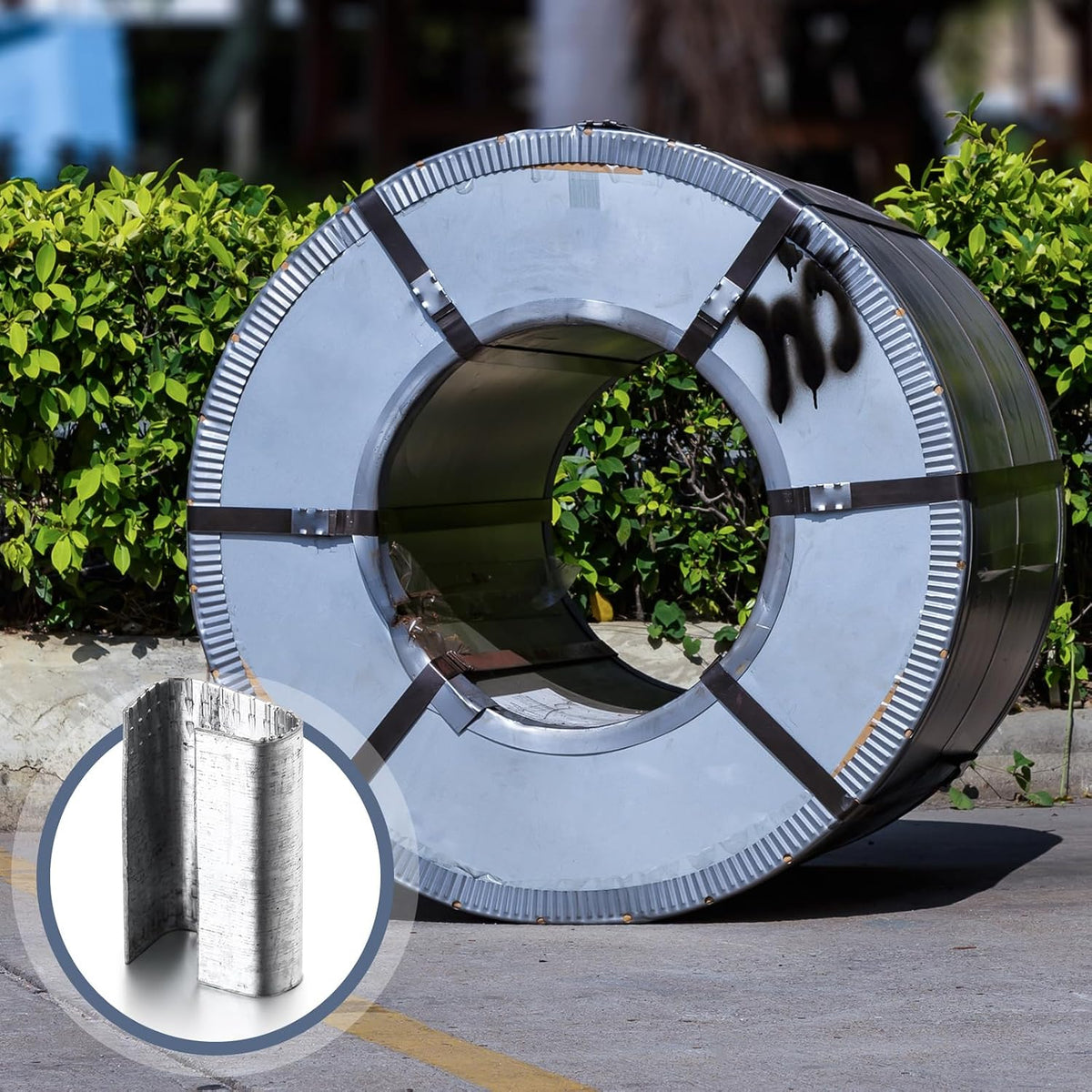 2000 Pcs Packaging Strapping Open Serrated Seals for 1/2" Strap Width Polyester (PET) Banding Strapping Clips Heavy