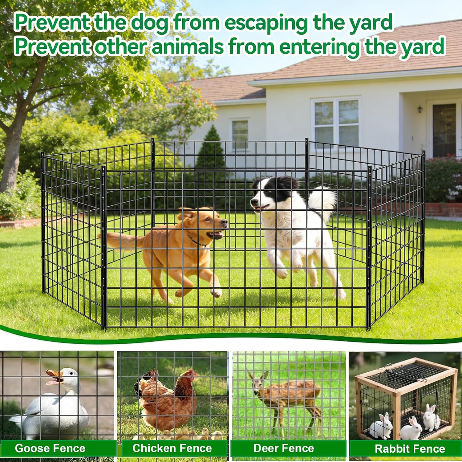 Welded Wire Fence 48inch x 50ft, 2inch x 3inch Black Chicken Wire Fencing, 16Gauge PVC Coated Garden Wire Fence