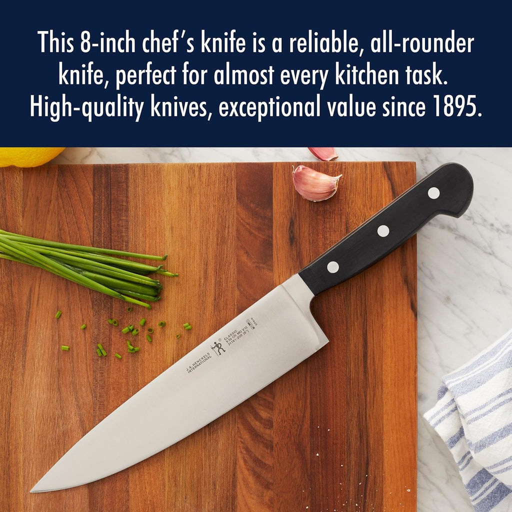 Classic 8-Inch Chef Knife, Razor-Sharp, German Engineered
