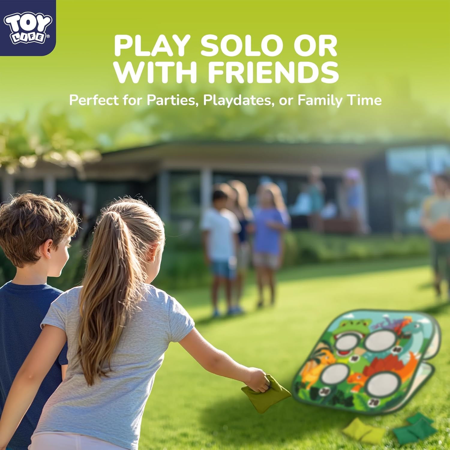 Toddler Outdoor Toys for Kids Ages 4-8, Bean Bag Toss, Outside Yard Games for Kids Cornhole, Indoor Lawn Backyard