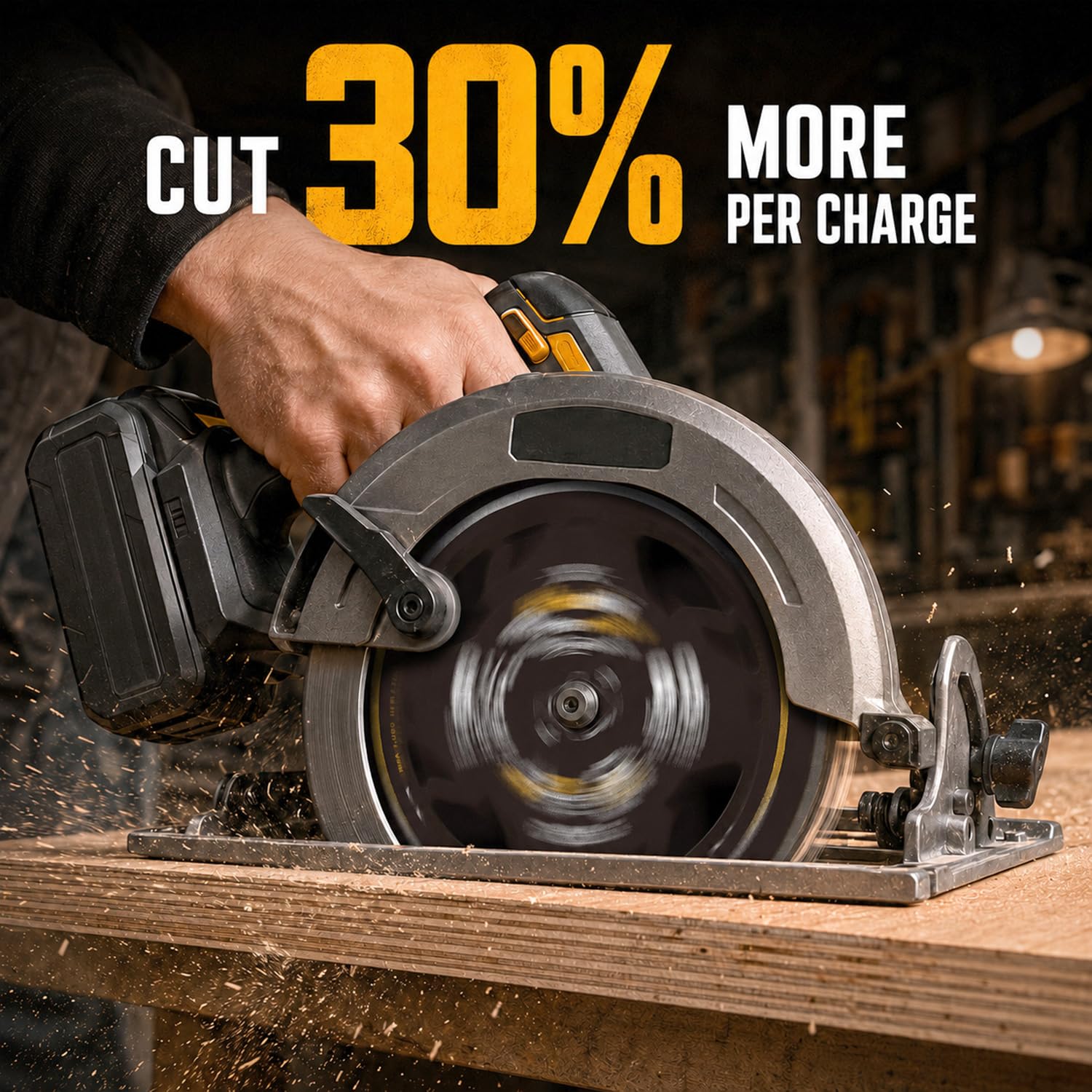 8-1/4 Table Saw Blade 60T Wood Cutting, 5/8 Arbor, Diamond Knockout | 60T carbide teeth and 2.0mm thin kerf deliver