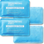 Large Soft Reusable Gel Ice Packs for Injuries, Hot and Cold, 4 Pack