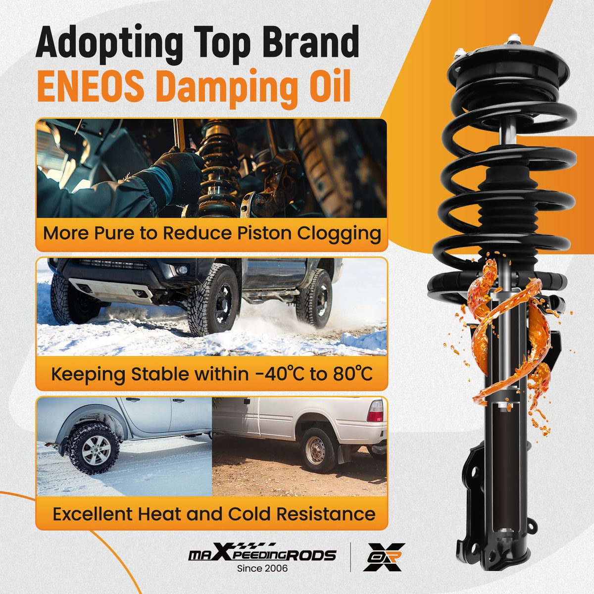 maXpeedingrods Front Strut for Ford Mustang 2005-2010