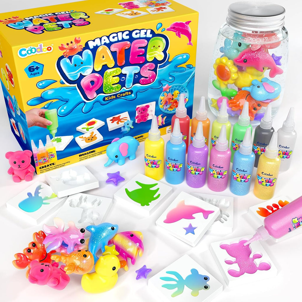 Magic Water Elf Toy Craft Kits, Aqua Fairy Water Gel DIY Squishies Squishy Maker Toddler Kids Toys for Girls Boys
