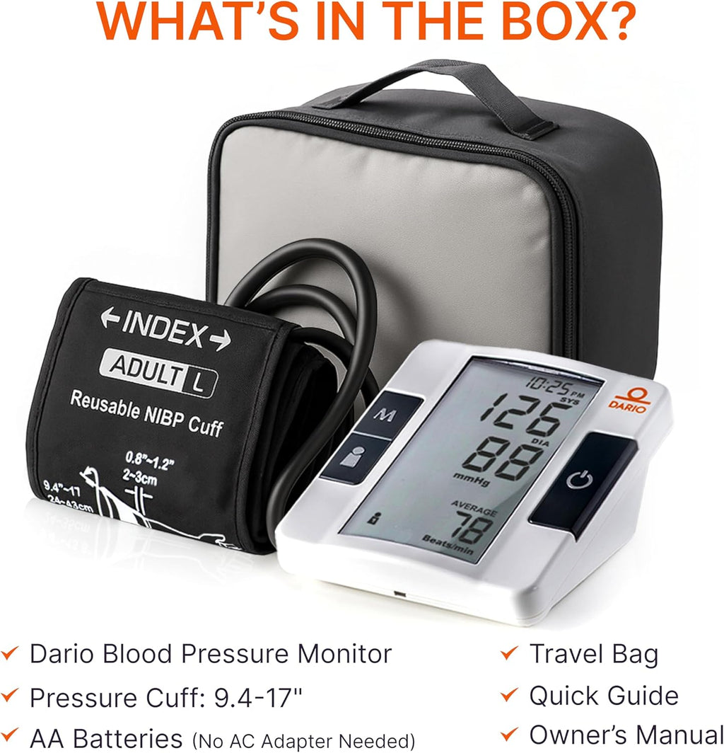 Premium Blood Pressure Monitor for Home Use – Smart, Reliable & Easy to Use, Adjustable Arm Cuff (8.75–16.5")