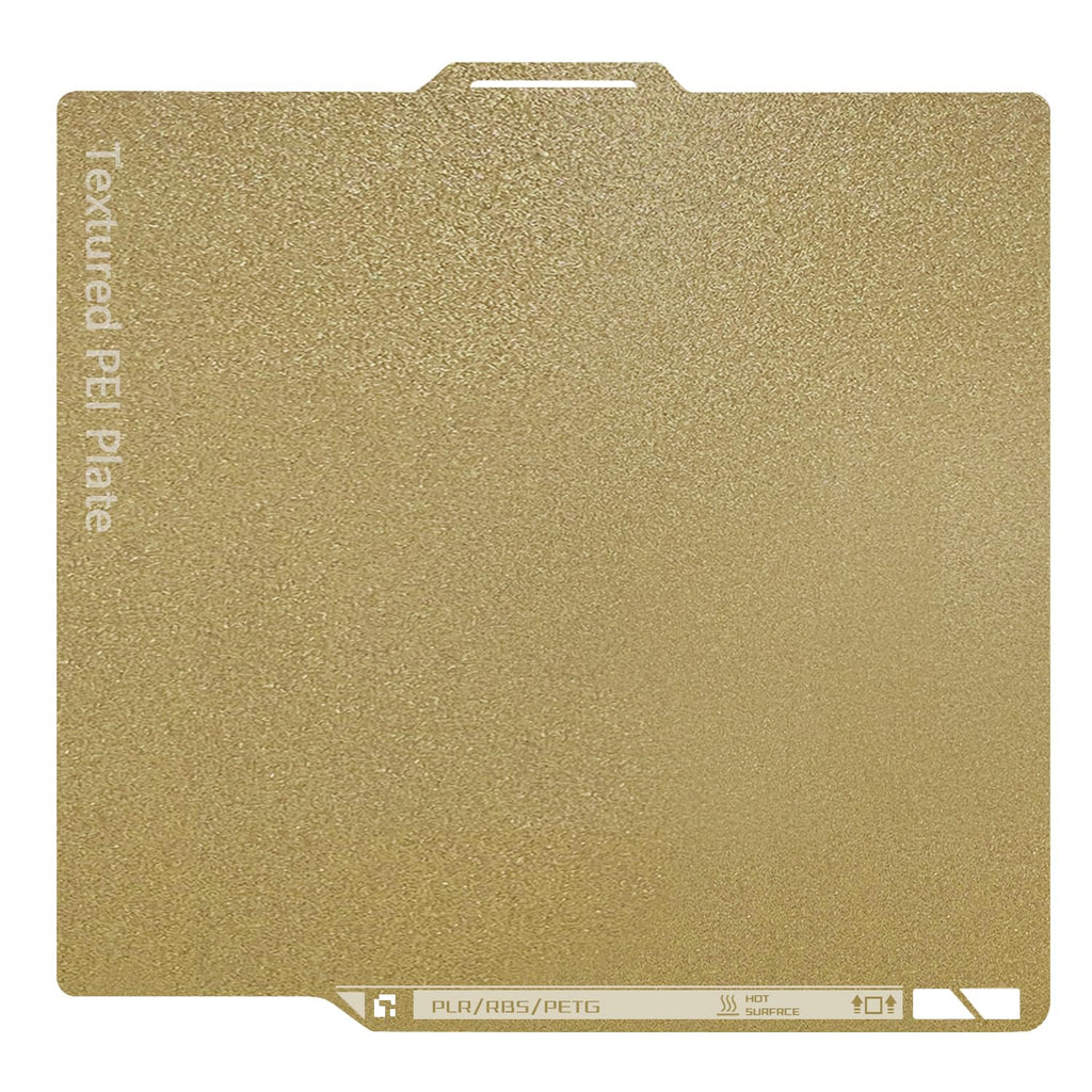P2S Textured Build Plate with QR Code for P2S/X2D/P1S/P1P/A1/X1C | 257x257mm Dual-Sided PEI Sheet, Spring Steel