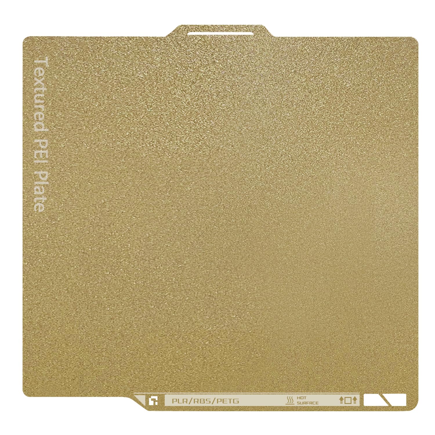 P2S Textured Build Plate with QR Code for P2S/X2D/P1S/P1P/A1/X1C | 257x257mm Dual-Sided PEI Sheet, Spring Steel