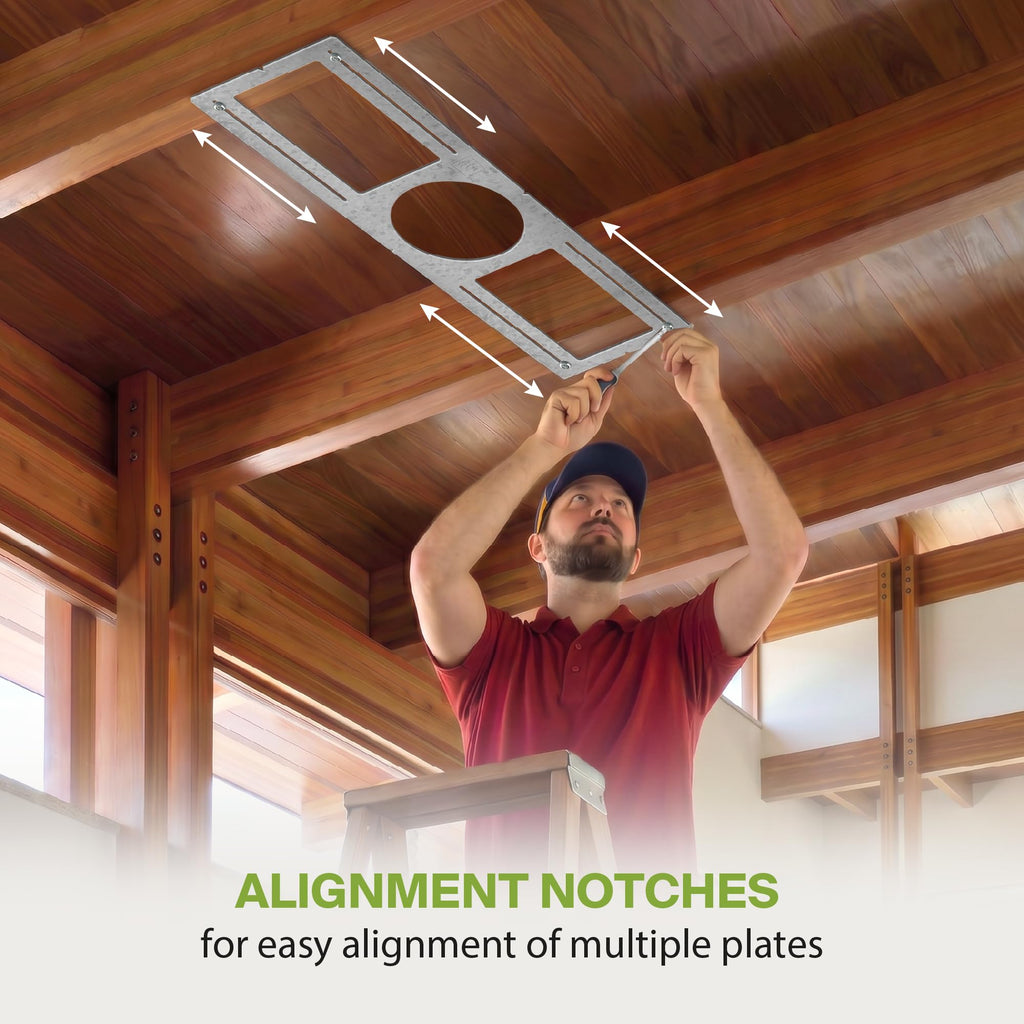 72 Pack New Construction Mounting Plate, 6 Inch Wafer Light Bracket