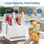 169oz Dual-Tank Slush Machine, Rapid Chill, Self-Clean, 5 Modes, ETL