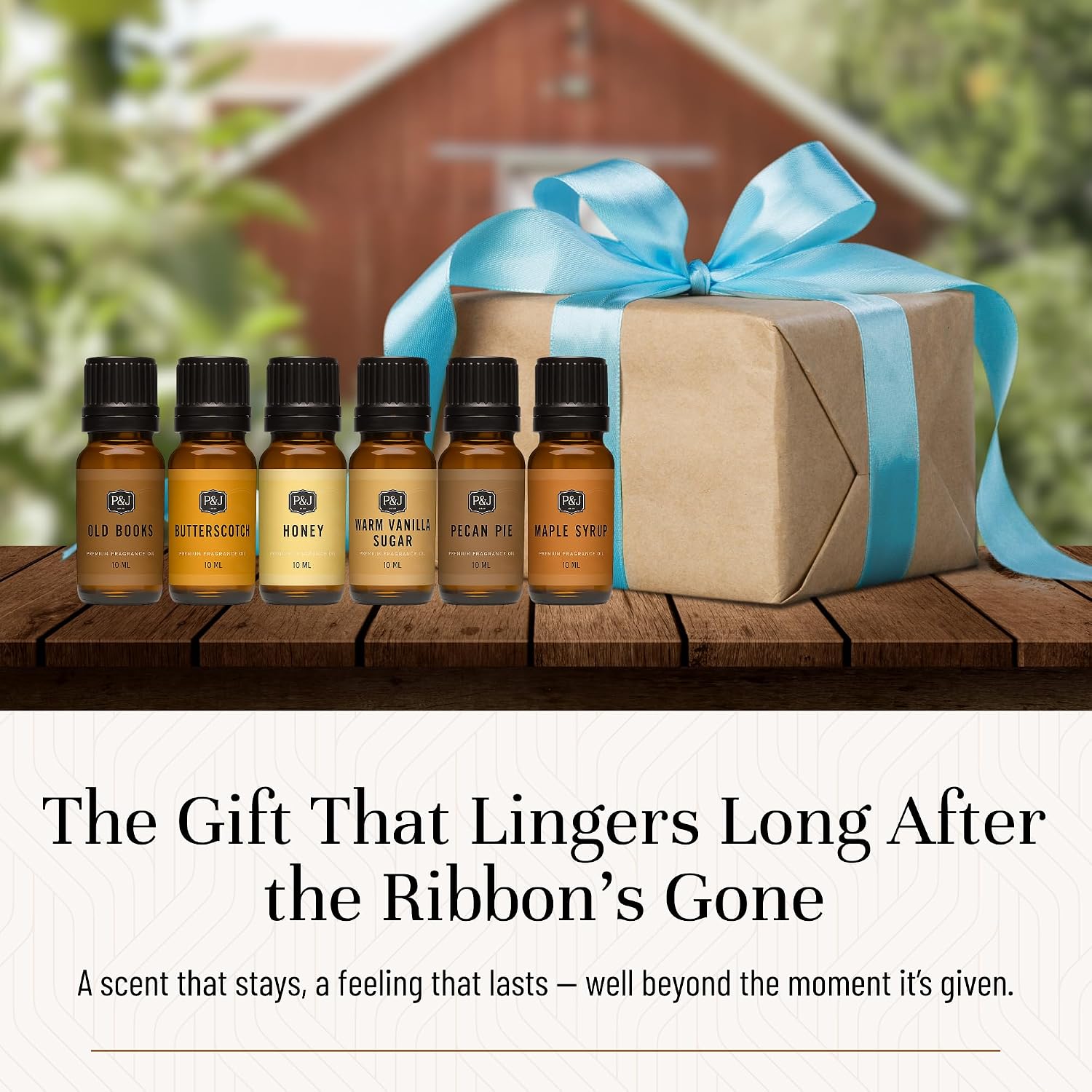P&J Fragrance Oil Farmhouse Set | Old Books, Butterscotch, Honey, Warm Vanilla Sugar, Pecan Pie, Maple Syrup Candle