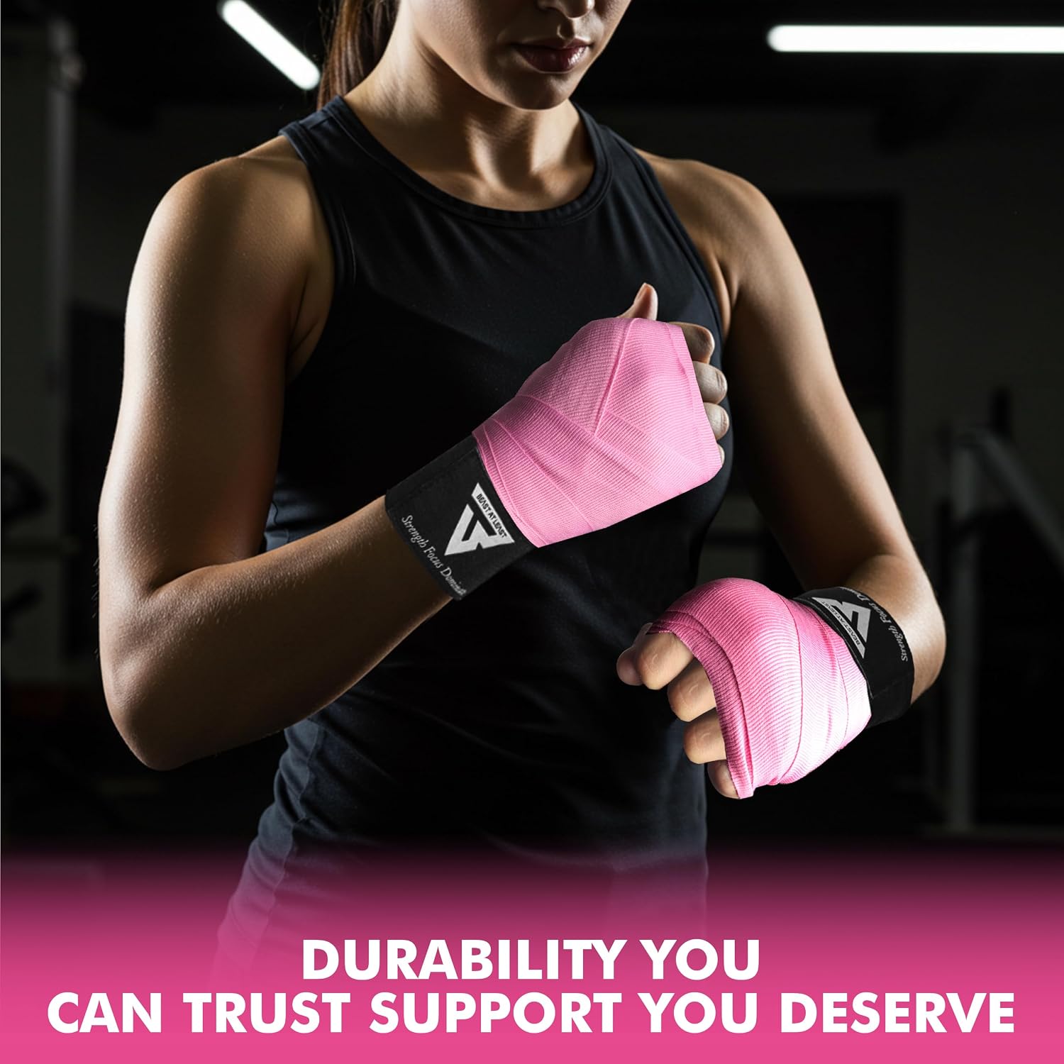 Boxing Hand Wraps, 180 Inches Inner Gloves with Thumb Loop | Elasticated Knuckle Protection for Martial Arts | Soft