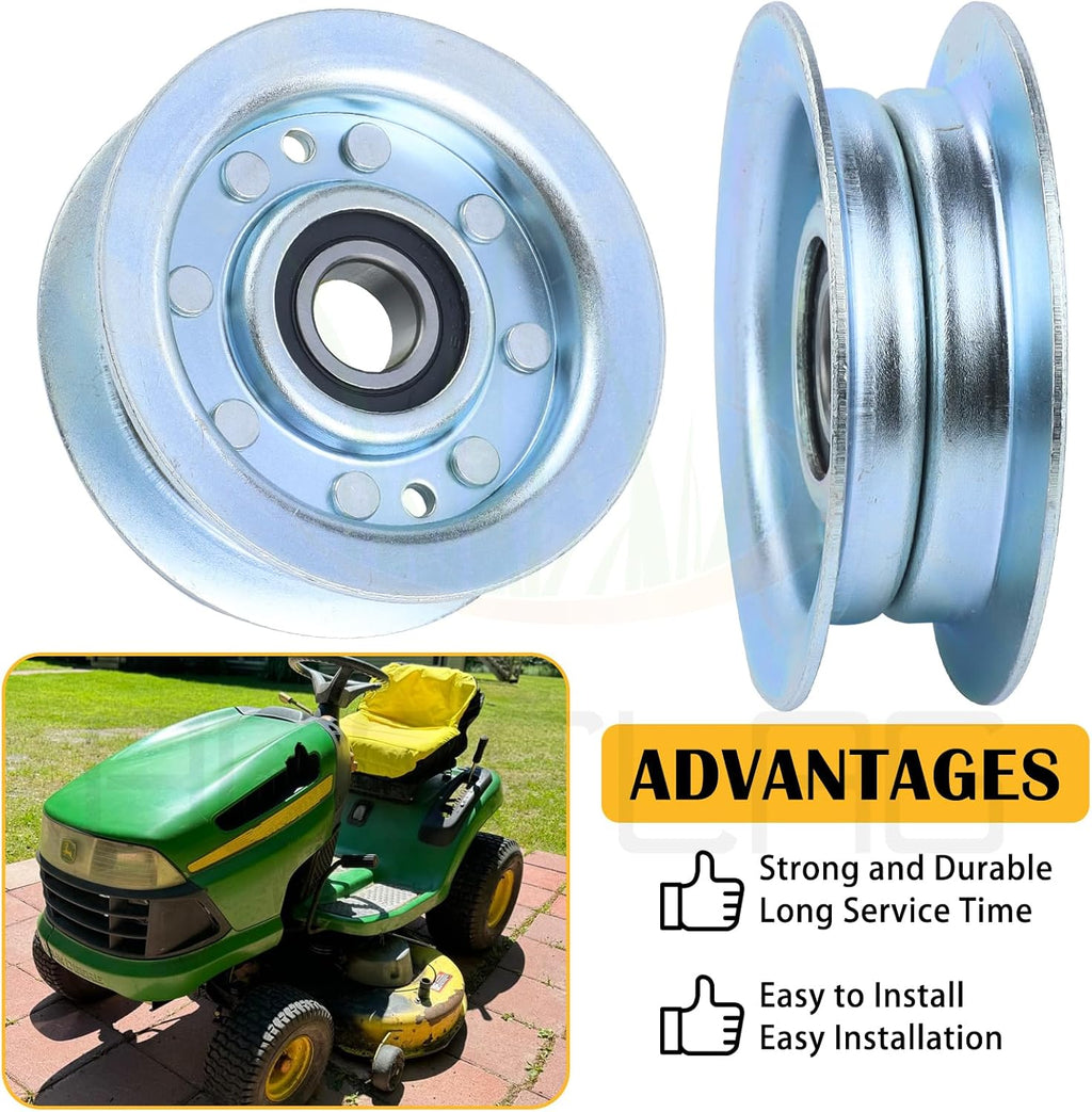 2PK GY22172 Idler Pulley for John Deere D140 L120 L130 LA145 Mowers