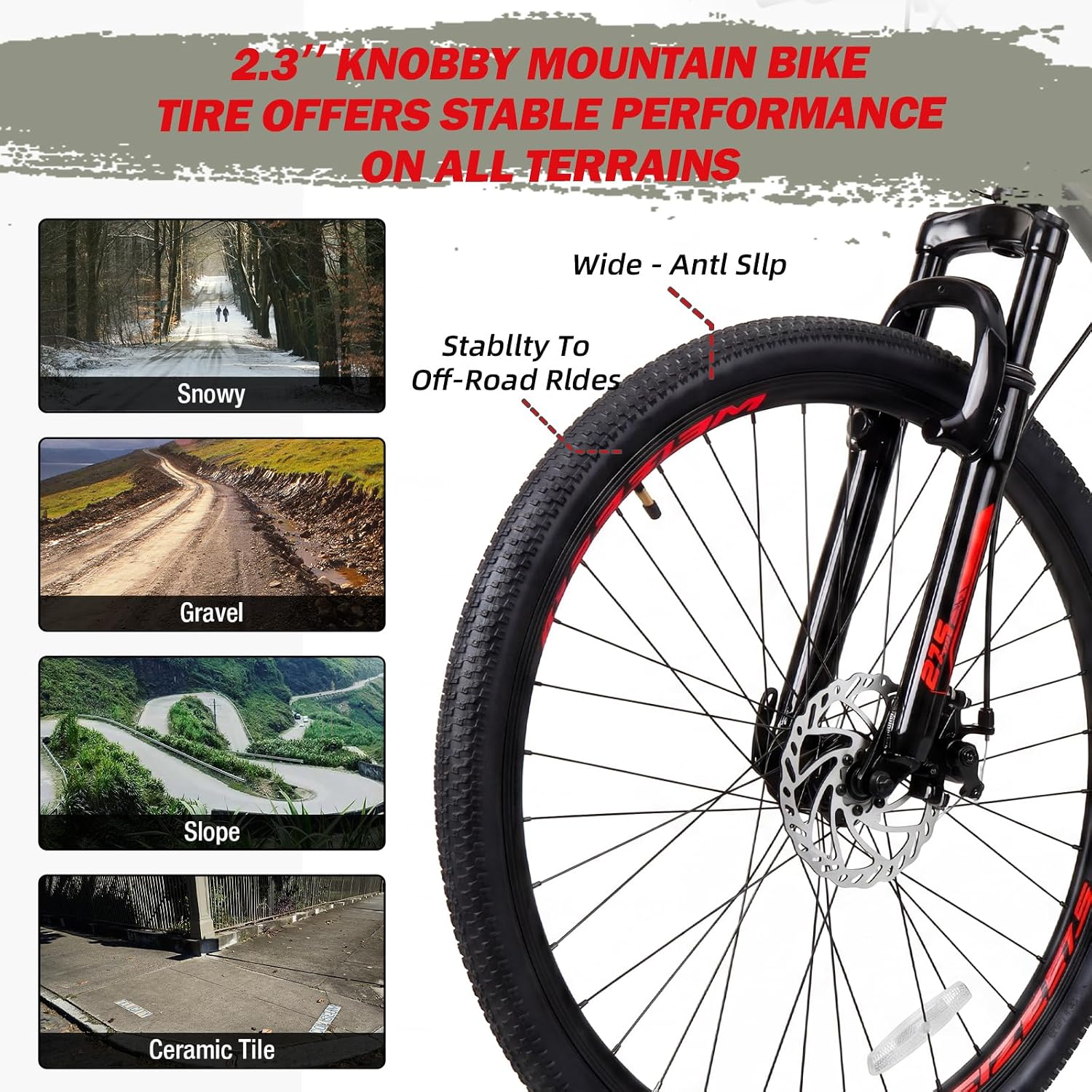 27.5" Mountain Bike for Adults Men & Women, 21-Speed MTB Bicycle with Aluminum Frame, Full Suspension, Dual Disc