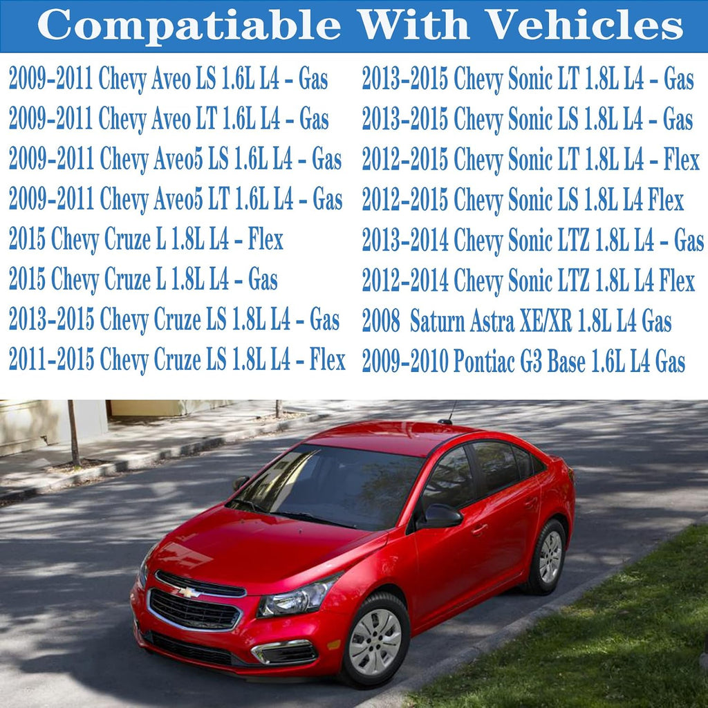 VS50779R for Chevy Cruze 1.8 valve cover gasket LS,Aveo Aveo5 1.6L 2009 2010 2011 ;Sonic LT 1.8L 2013 2014 2015 13 14 15;2008 Saturn Astra XE/XR;2009 2010 Pontiac G3 1.6L Replace Valve Cover 55354237.