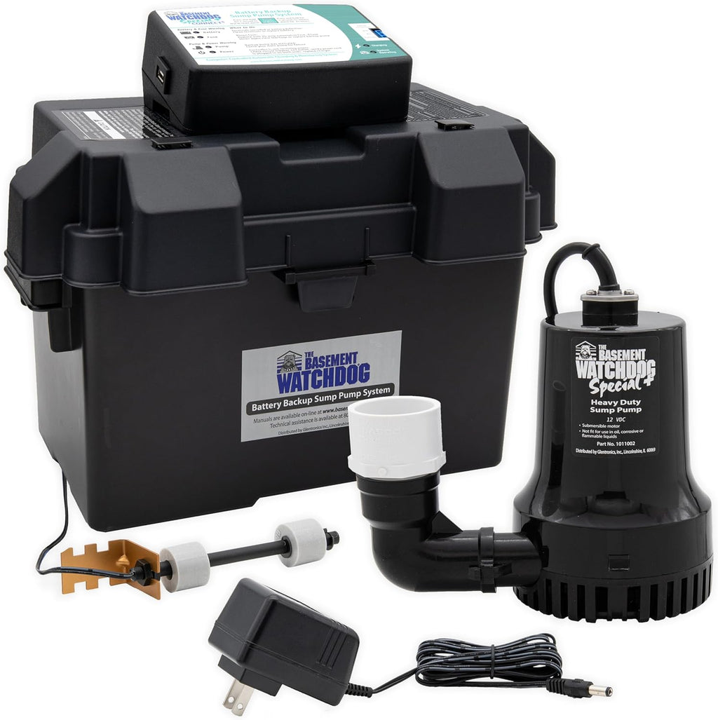 The Basement Watchdog Special CONNECT Battery Backup Sump Pump System w/Copper-Wound Motor, 2,890 GPH (BWSP);