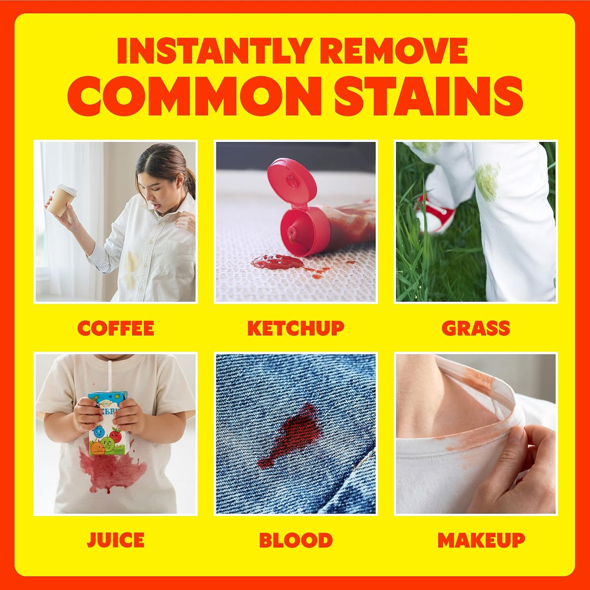 Wipe & Go, Portable Instant Stain Remover Wipes, 24 Count, (3 Pack)