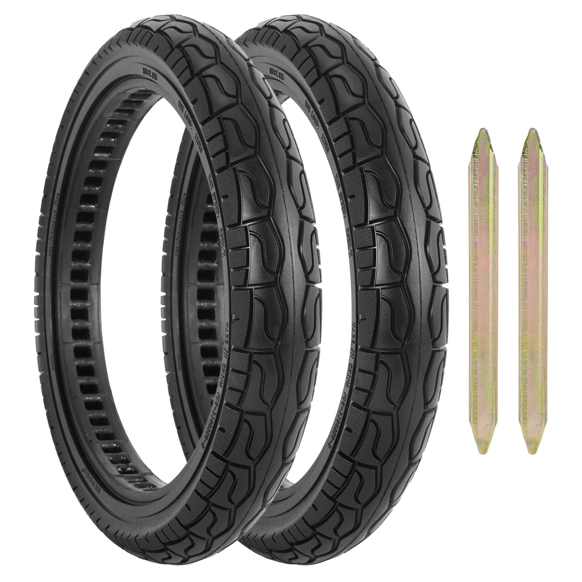 16x2.125 Electric Bike Solid Tire, Airless Explosion-Proof- 2PACK