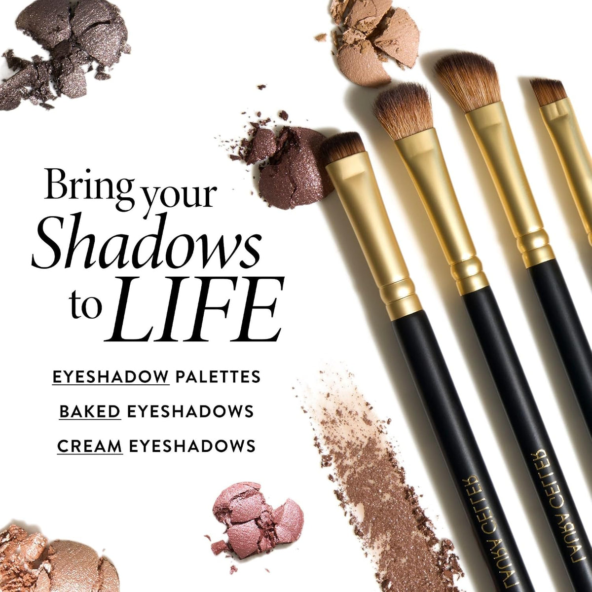 LAURA GELLER Makeup Brushes - Shadow Skills Eyeshadow Brushes 4 ct