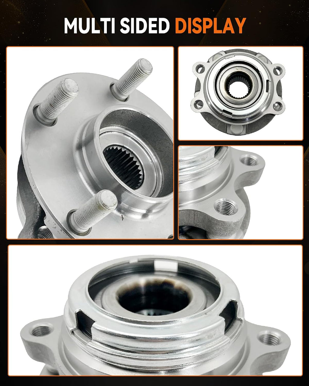 Pair 513294 Front Wheel Bearing Hub for Nissan Altima 2007-2013