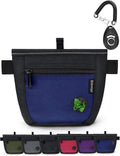 Dog Treat Pouch and Training Clicker, Upgrade Two Magnetic Closure to Prevent Spills, 2 Cup Treat Bag with Poop Bag