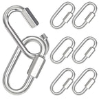 2.36IN Quick Link, Heavy Duty Chain Link (Silver,8PCS)