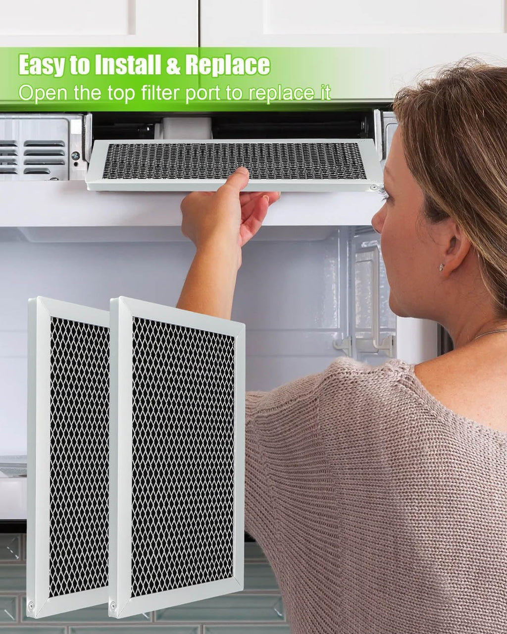 Microwave Charcoal Filter Fit for GE JVM3160DF8BB JVM3160DF8CC