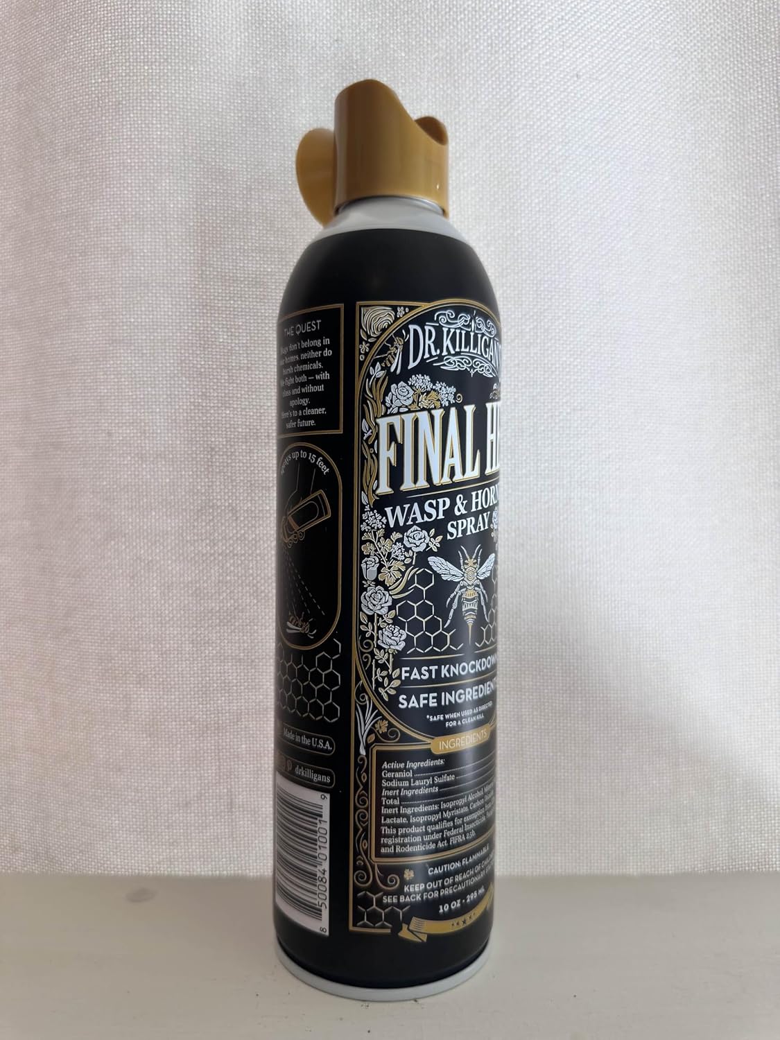 Final Hex Wasp and Hornet Spray - Aerosol Bug & Flying Insect Spray, Reaches up to 15 ft (10 oz) | Final Hex Hornet &