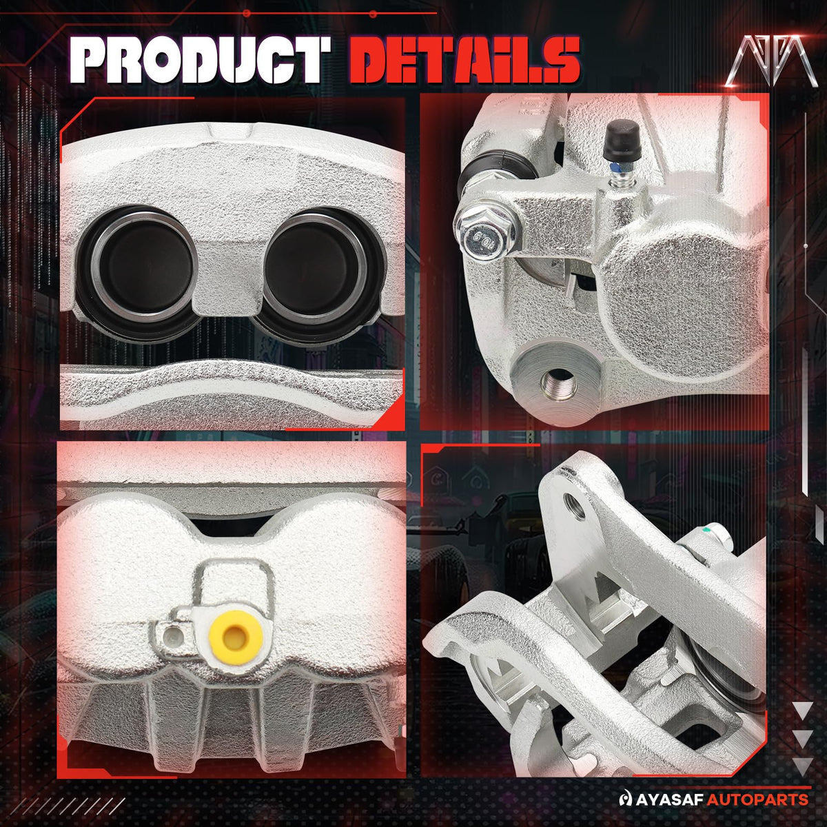 MAYASAF 19B6274 Front Left Driver Side Disc Brake Caliper Assembly